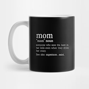 Mom Saint Noun Description Mug